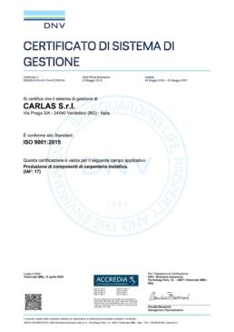 certificato di sistema di gestione per la piegatura metalli bergamo
